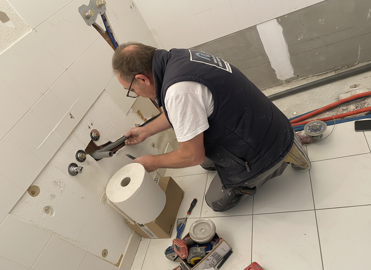 travaux de plomberie dans une maison ancienne à Toulouse